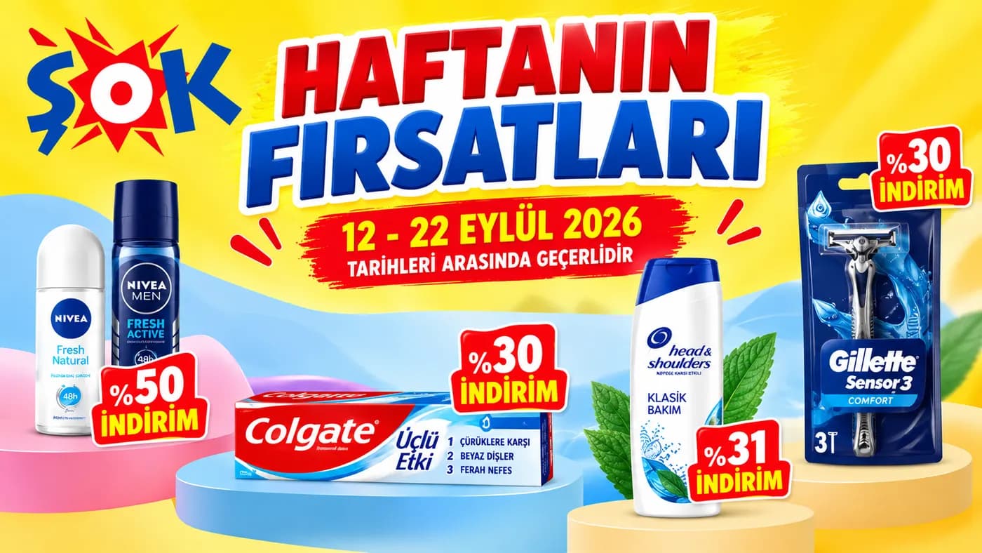 ŞOK 12-22 Eylül 2026 Haftanın Fırsatları Kataloğu