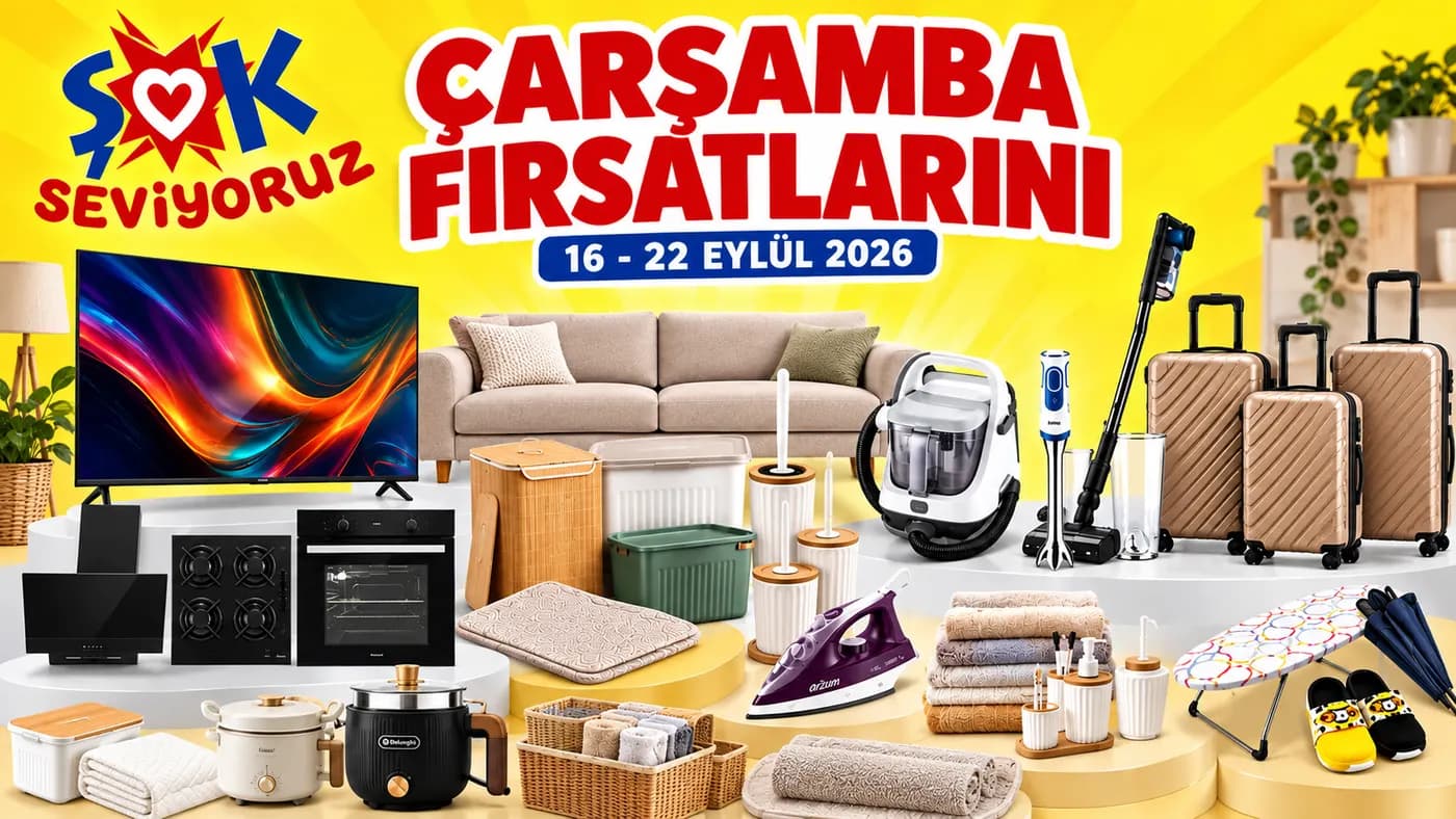ŞOK 16-22 Eylül 2026 Aktüel Ürünler Kataloğu